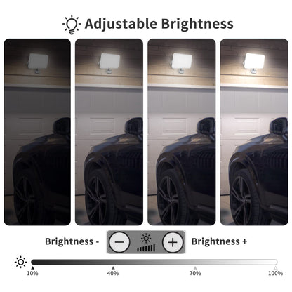 100 watt LED spotlight outdoor light with motion sensor 8000LM 6000K-6500K spotlight white floodlight dimmable outdoor spotlight with remote control IP67 waterproof floodlight for garden garage