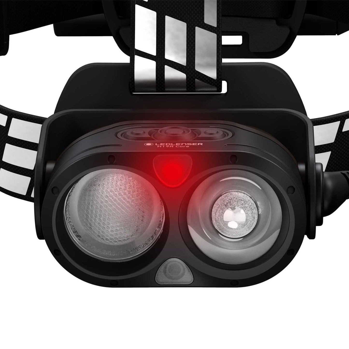 Ledlenser H19R Signature Premium Headlamp LED, rechargeable, with red light, waterproof IP67, 4000 lumens, Bluetooth remote control, beam distance 330m, USB magnetic charging cable, helmet mount, Outdoor MTB