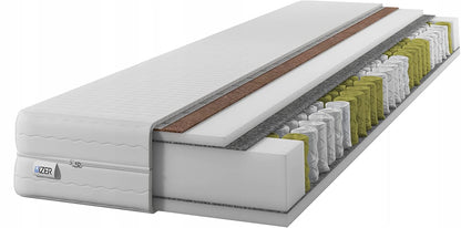 IZER Mattress GoldPLUS 70x190 cm with COCONUT material | 2 in 1 (H3 and H4) | 7 zones | Pocket spring core | Quilted cover | Innerspring mattress