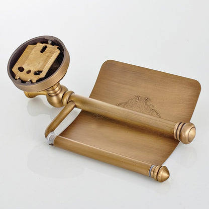Weare Home Toilet Paper Holder Antique, Retro Bathroom Roll Holder, Vintage Solid Copper Tissue Holder Kitchen Paper Holder