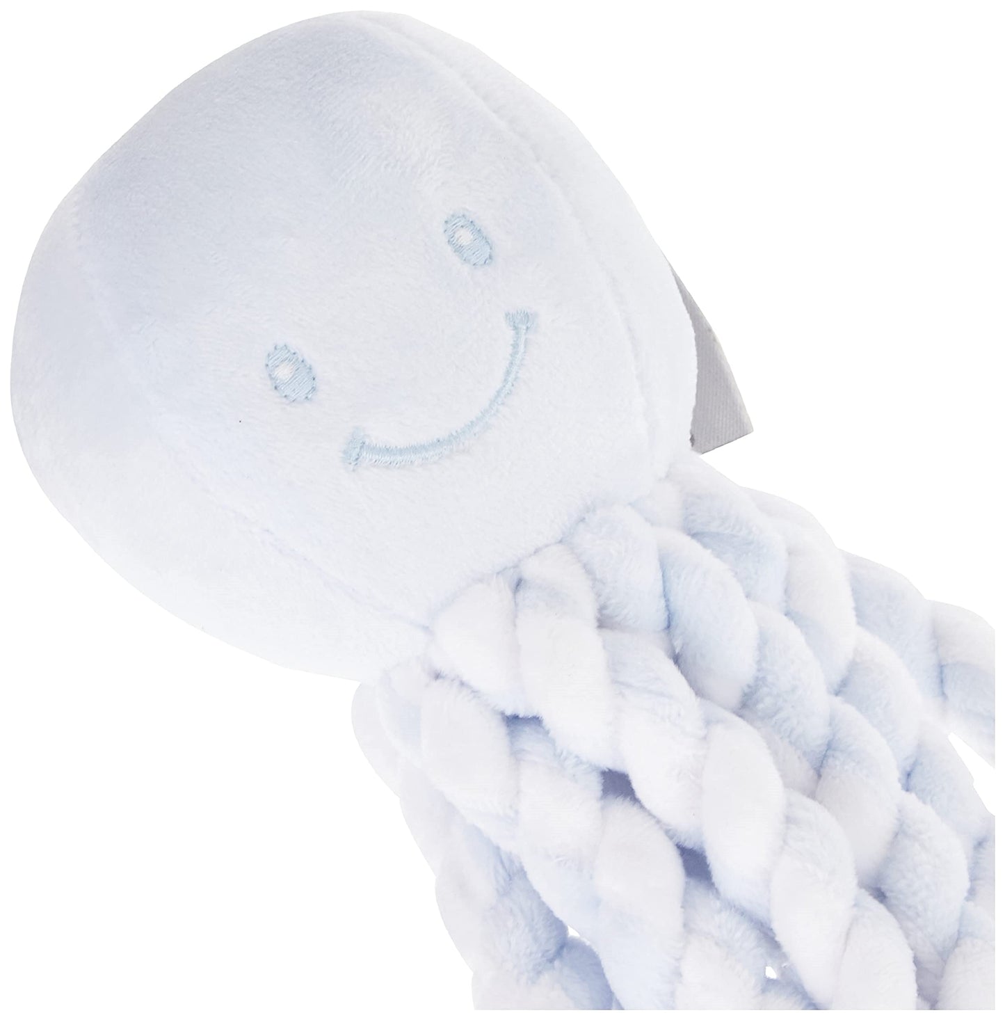Nattou 878760 Lapidou plush octopus, for newborns and preemies, 23 cm, blue/white, 1 piece (1-pack)