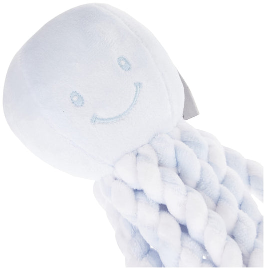 Nattou 878760 Lapidou plush octopus, for newborns and preemies, 23 cm, blue/white, 1 piece (1-pack)