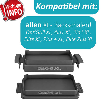 Waffle insert compatible with Tefal OptiGrill XL, 4in1 XL, 2in1 XL, Elite XL, Plus + XL, Elite Plus XL, Silicone baking tray insert, Belgian waffles, waffle, accessory