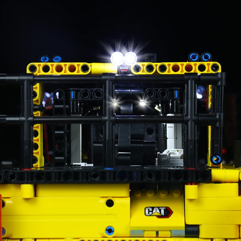 LocoLee LED Light Set compatible with LEGO Cat D11 Bulldozers, Decoration LED Lighting Set Compatible with LEGO 42131 Technic Cat D11 Bulldozer Light Kit, No model (Standard Version)