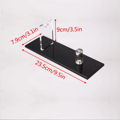 Knife stand knife holder Fixed blade knife collection display stand holder display single knife for home decoration (black)