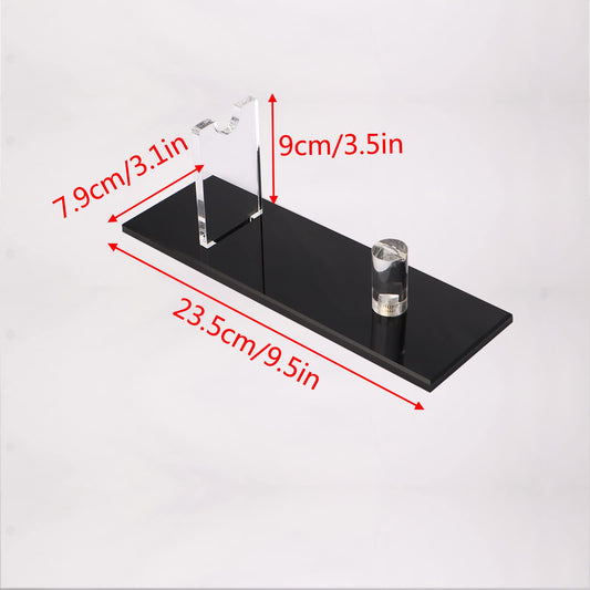 Knife stand knife holder Fixed blade knife collection display stand holder display single knife for home decoration (black)