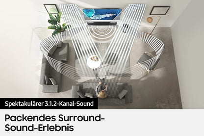 Samsung HW-Q710B 3.1.2-Channel Q-Soundbar (German model), wireless Dolby Atmos/DTS:X, Q-Symphony, SpaceFit Sound [2022]