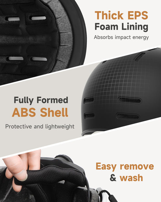 Findway bike helmet for men and women, ideal for city commuting. Provides protection for road cycling, skating, and e-biking with 14 ventilation channels. Adjustable city helmet for a comfortable fit.