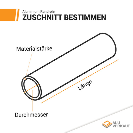 Aluminum sales: Aluminum round tube - diameter 30mm - wall thickness 3mm - customizable size - precise tubing for modeling, DIY, and workshop - high quality & lightweight - for DIY enthusiasts and professionals
