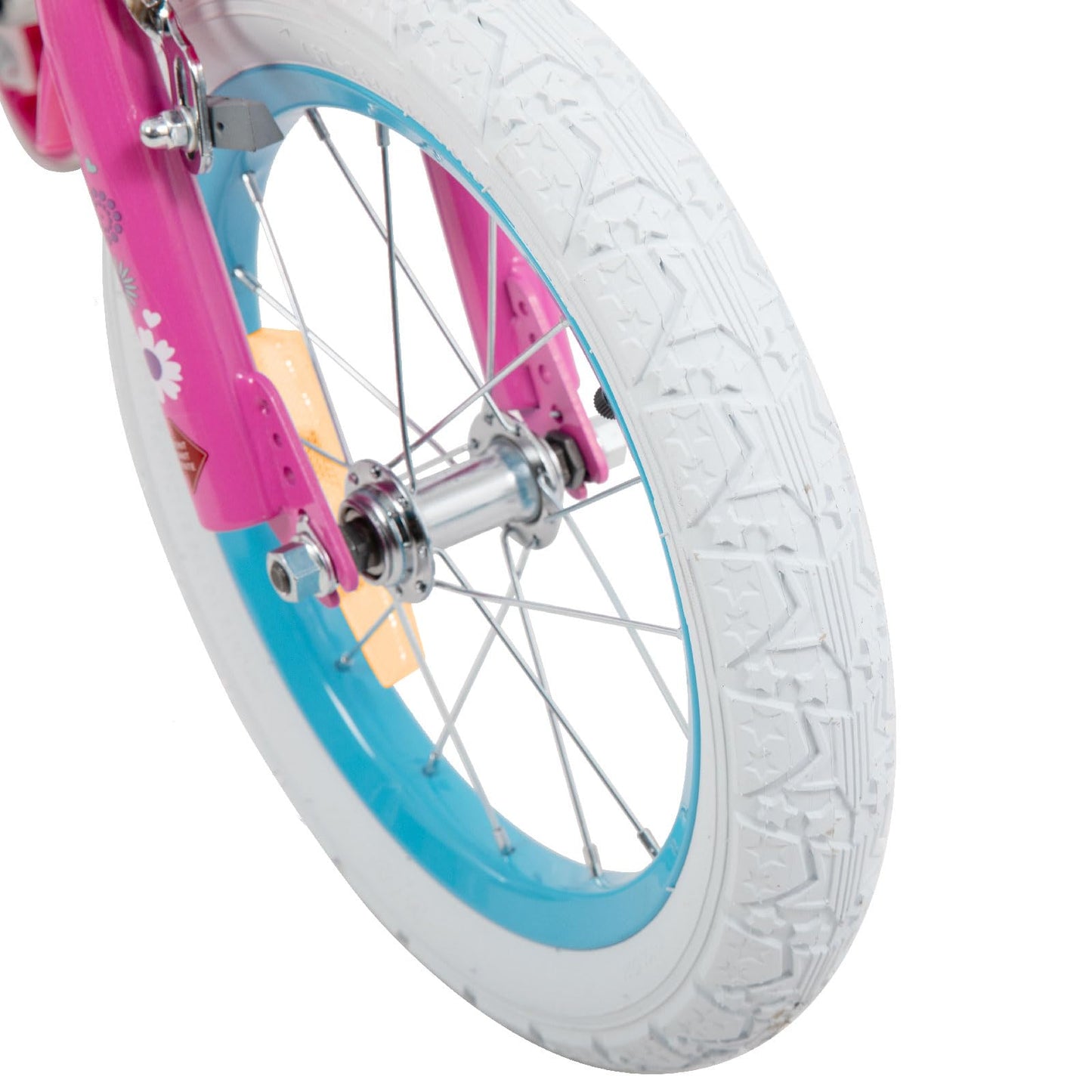JOYSTAR Daisy 12-Inch Kids Bike for 2-4 Year Old Girls. 12-Inch Wheels Girls Bike with Doll Seat & Bike Streamers & Stabilizers, Purple.