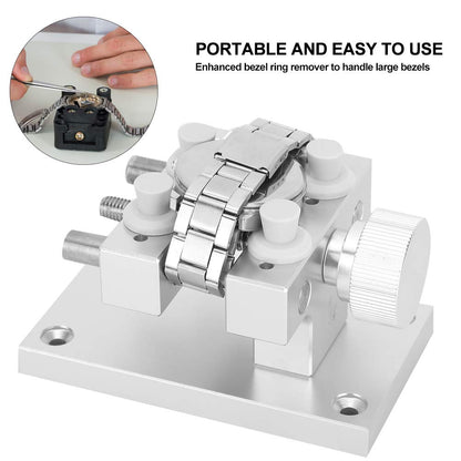 Watch case holder, watchmaker tool set Remover Adjustable watch repair tool Repair clip Vise DIY Sculpture Handcraft Carving Battery replacement tool Watch opener Watch tool.