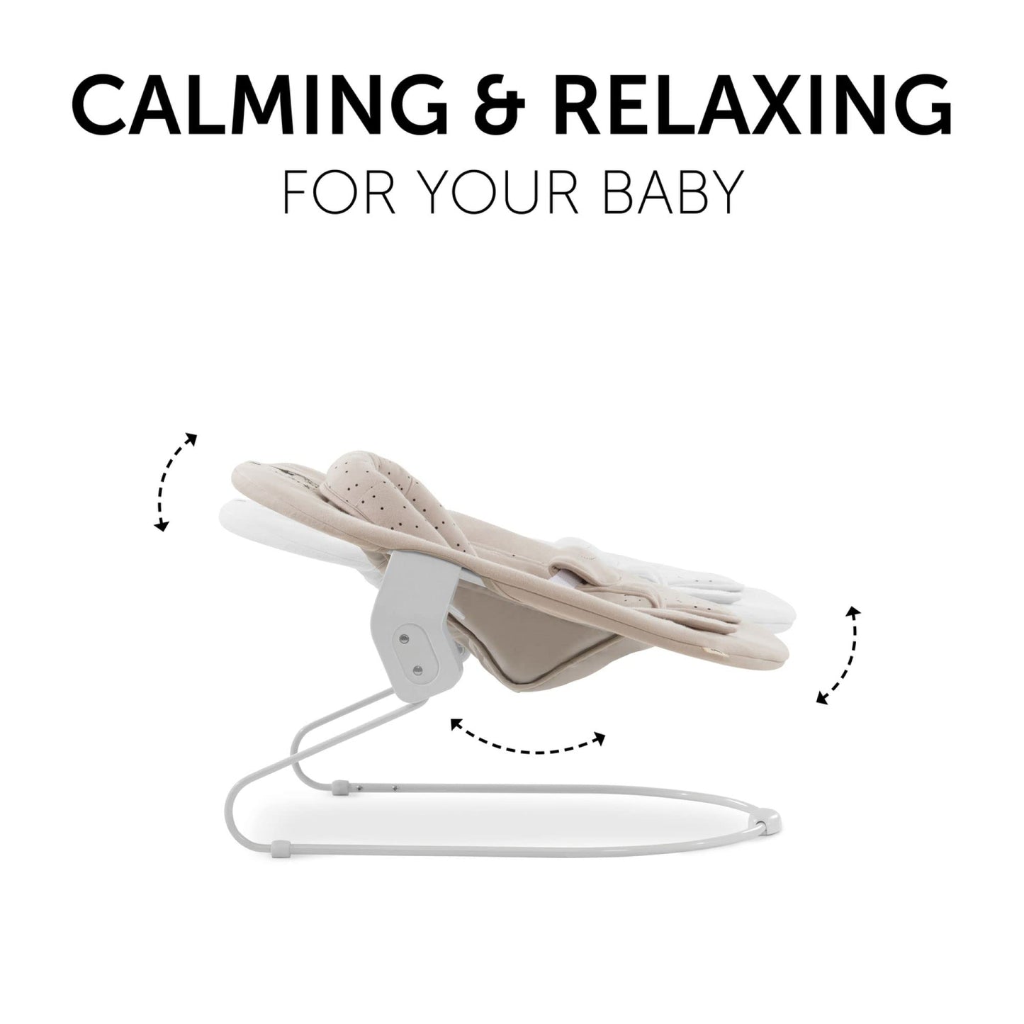 Hauck 2in1 Baby Bouncer & Newborn Attachment for Alpha+ & Beta+ Wooden Highchair Alpha Bouncer 2in1, from birth up to 9 kg, 3-point hip belt, seat reducer, rocking frame (Disney Winnie the Pooh Beige)