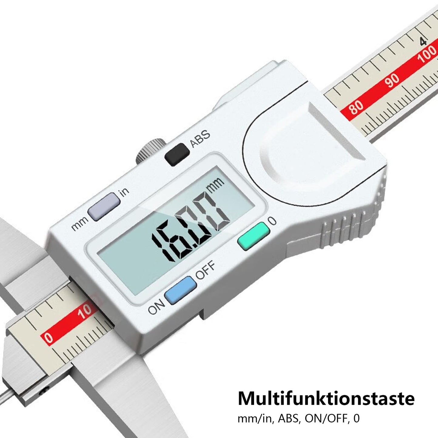 0-150mm Digital Depth Gauge with measuring pin, 0.01mm high-precision stainless steel digital depth gauge with mm/inch measuring system, depth measurement tool (0-150mm)