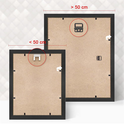 Picture shop-24 Picture frame Monza in BLACK in 60 X 60 photo frame, change frame, poster frame, puzzle frame