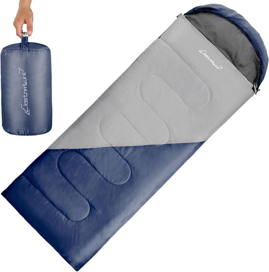 Clostnature Lightweight Camping Sleeping Bag - Casual Blanket Sleeping Bags for Adults, Women, Men, Hiking, Sports, Mountaineering (Left Zipper)
