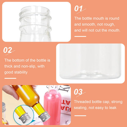 24 mini bottles, 100ml plastic bottles, empty small liquor bottles with funnel, miniature bottles with cap, alcohol bottles sauce bottles for weddings parties (gold cap)