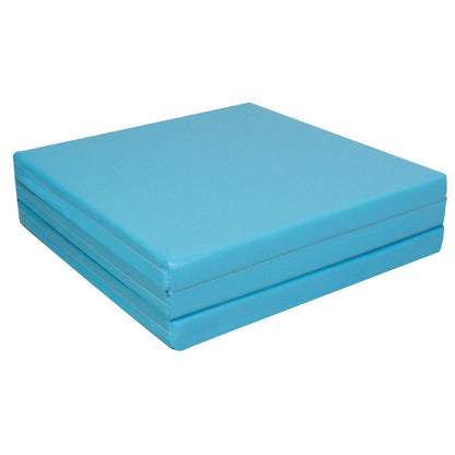 CCLIFE gymnastics mat 180x60x5cm for kids, foldable, for home workouts, non-slip, light blue color