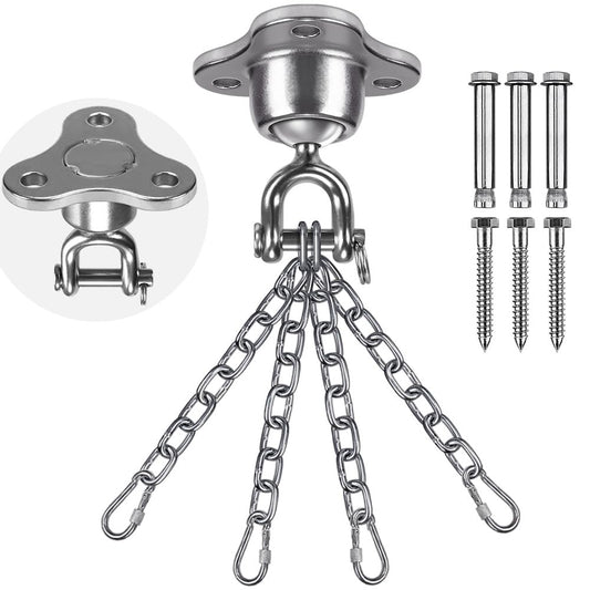 SELEWARE Heavy Bag Hanger, Punching Bag, Ceiling Mount, Quiet Ball, Swivel for Boxing, Muay Thai Training.