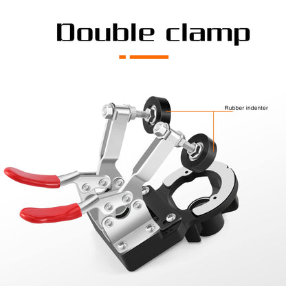 35mm hinge drilling template concealed door hinge jig, precise locking cabinet hinge jig, aluminum alloy material comes with clamping device for easy carrying and use.