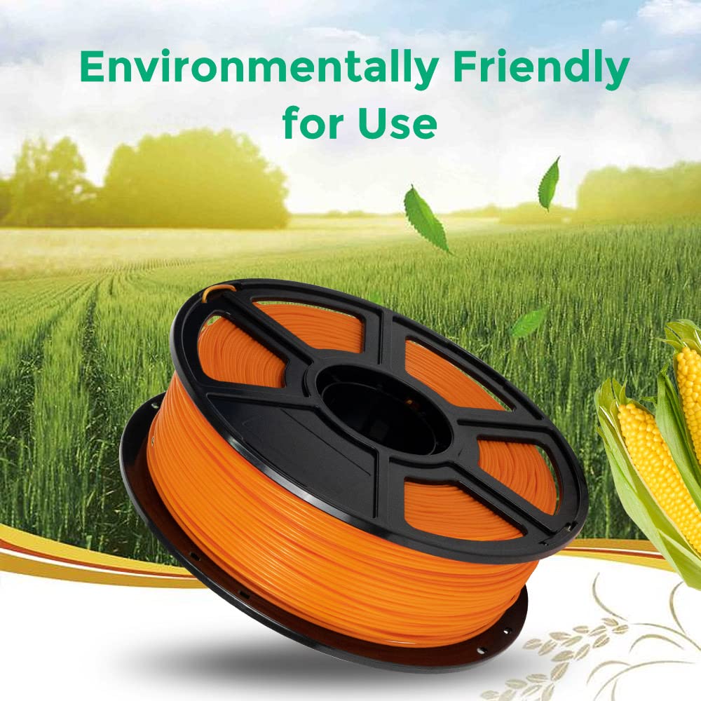 FLASHFORGE ABS PRO 3D Printer Filament, Durable and Heat-resistant Filaments, 1kg spool (2.2lbs), Dimensional Accuracy +/- 0.02mm, Strong and Long-lasting ABS Consumables (Orange)