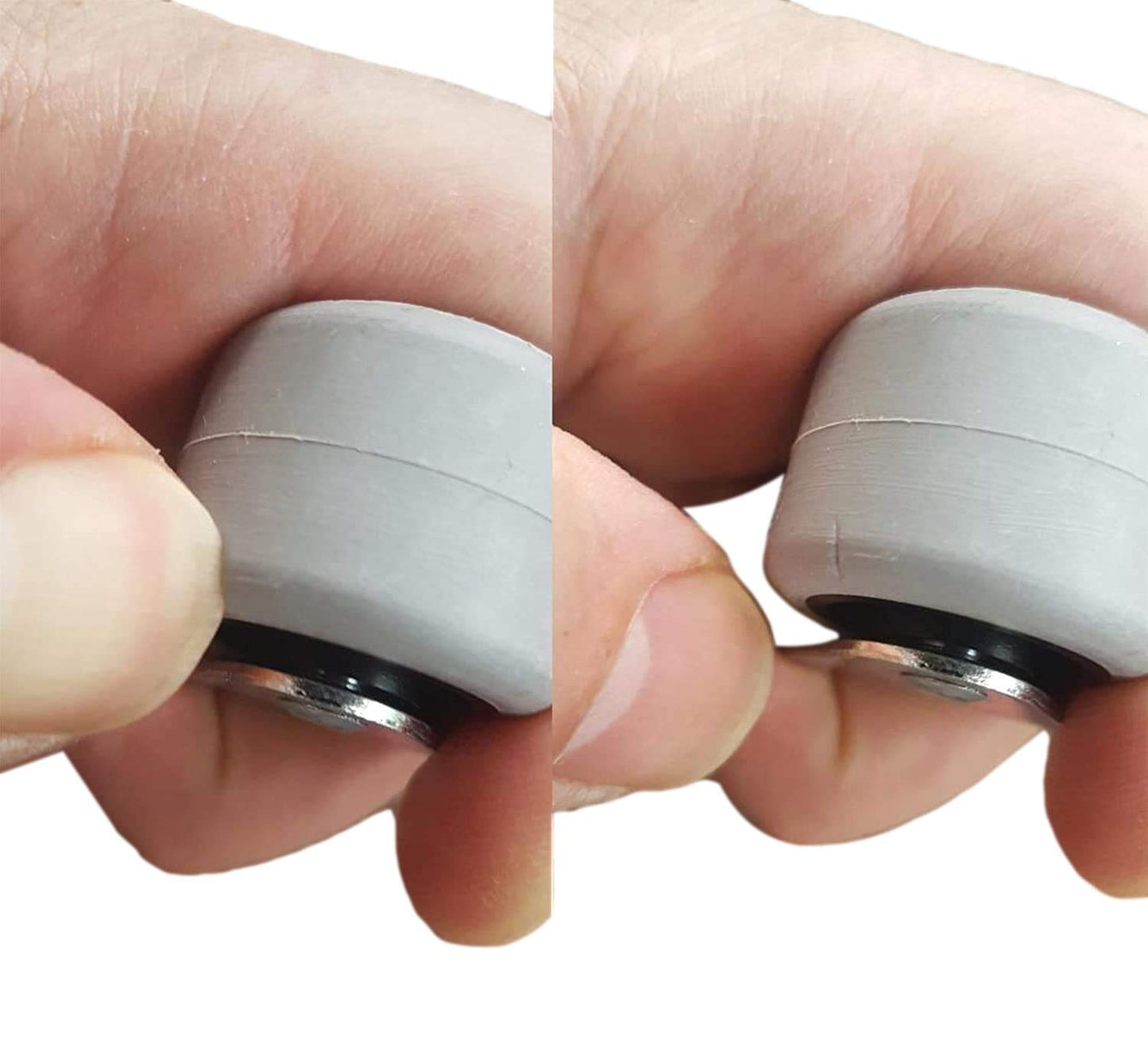 (Pack of 50) 30mm rubber wheel plastic swivel caster double rollers metal with plate furniture appliance & accessories small mini wheels set