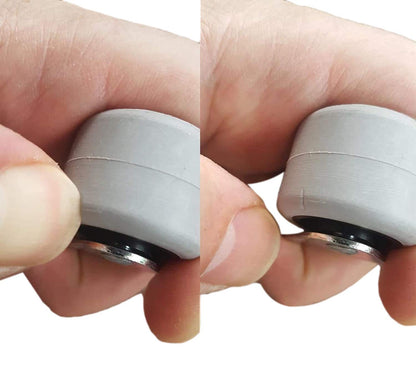 (Pack of 50) 30mm rubber wheel plastic swivel caster double rollers metal with plate furniture appliance & accessories small mini wheels set