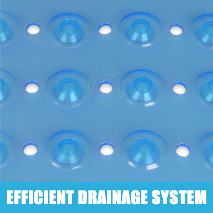 Non-slip 80x80 shower mat with suction cups, PVC shower mat with anti-slip features, non-slip shower insert.
