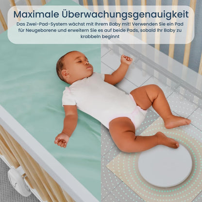 Babysense Video Baby Monitor with 2.4" screen & Medically certified movement monitor for babies with real-time alerts for absent breathing movement, contactless, 2-in-1.