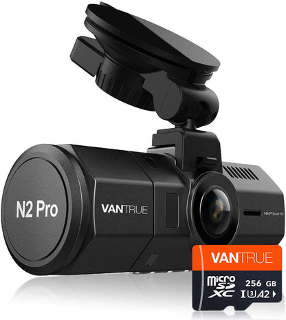 VANTRUE 256GB microSD card, UHS-I U3 4K, with adapter, compatible with dashcams, smartphones, tablets, action cameras, and surveillance cameras (256G)