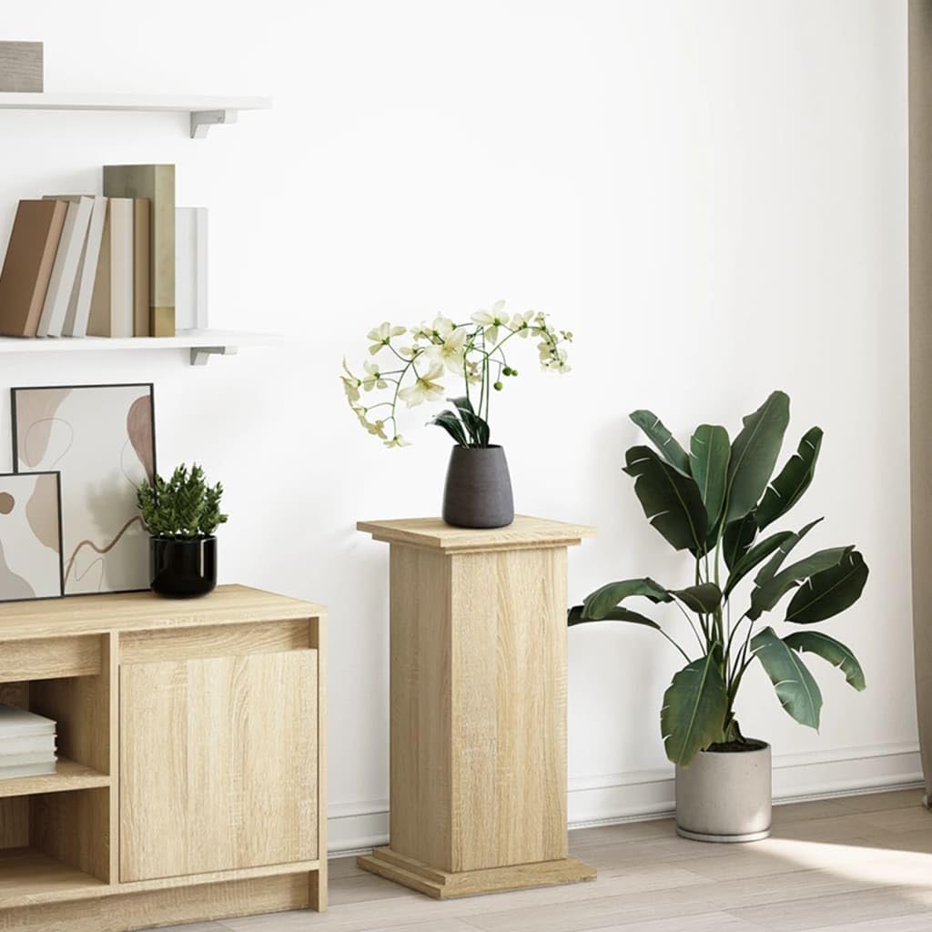 vidaXL Pedestal with Storage Sonoma Oak 31x30x60 cm Wood Material