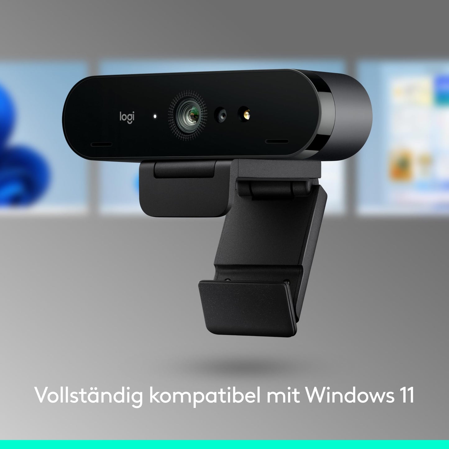 Logitech Brio 4K Webcam, video calls, noise-canceling microphone, automatic HD exposure correction, Microsoft Teams, Zoom, Google Voice, Google Meet, PC/Mac/Notebook/Macbook - Graphite