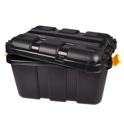 Tontarelli storage box with wheels, 50L storage bin shelf box with lid, stackable.