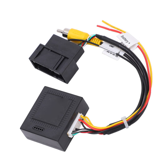 Reverse camera converter, 12V 5W RGB to AV decoder box adapter for automotive use.