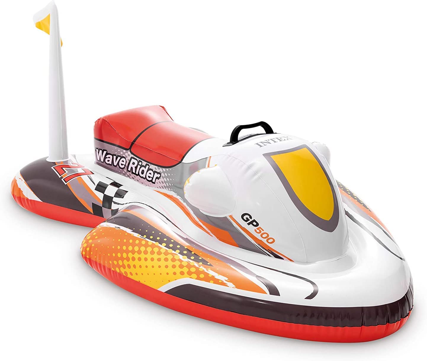 Intex 57520NP - Wave Rider Ride-On, 117 x 77 cm & Pool Volleyball Game - Inflatable water volleyball game - volleyball net - 239 x 64 x 91 cm