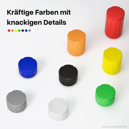 DEEPLEE PLA+ filament 1.75mm, PLA Plus 3D printer filament, Accuracy +/- 0.02mm, 3D printing materials, Black White Red Blue 4kg (1kg/spool)