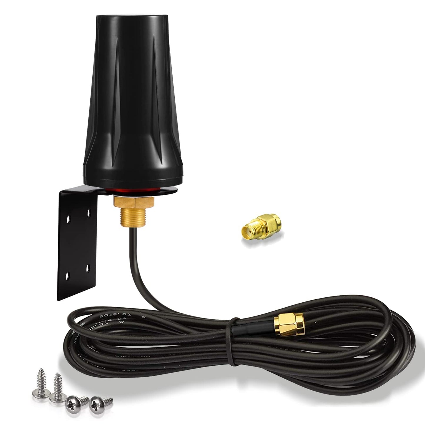 Bingfu 4G LTE Antenna Outdoor 5dBi SMA Male Antenna Wall Mount Waterproof for 4G LTE Router Gateway Modem Hotspot Trail Camera Smart Home Energy Monitor