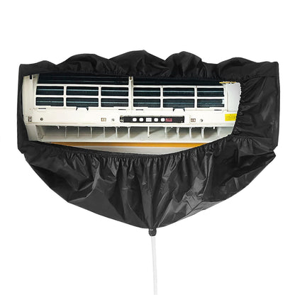 Air conditioning cleaning bag, Black Waterproof Cover for cleaning indoor units of air conditioners, with 2.9m water pipe, for home office dorm restaurant.