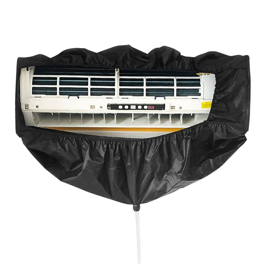 Air conditioning cleaning bag, Black Waterproof Cover for cleaning indoor units of air conditioners, with 2.9m water pipe, for home office dorm restaurant.
