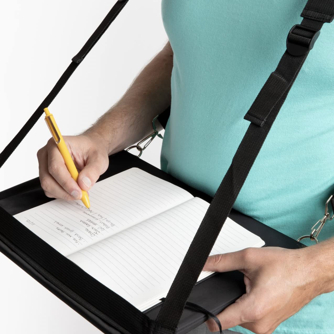 Laptop Harness, standing desk, mobile walking laptop carrier, adjustable desk, and portable laptop stand, hands-free portable desk for laptop (13 inch) or notebook.