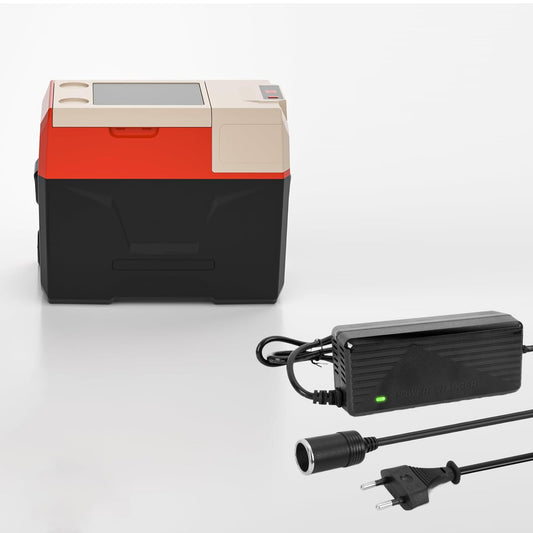 Cigarette lighter socket adapter, voltage converter 230V to 12V, 230V to 12V, adapter for cooler box. Car power adapter. 10A with cooling system.