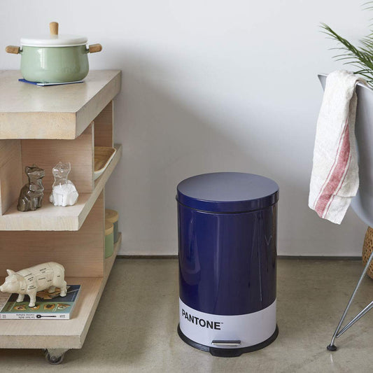 Balvi Trash Can Blue Color 20L Bucket Capacity for kitchen, bedroom, or office with pedal. Beautiful and functional.