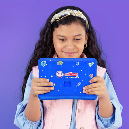 SoyMomo - Kids Tablet - Pro 2.0 - Detection of inappropriate content, Artificial Intelligence, Parental controls, Ad blocker, 8" FHD, 32GB, WiFi, Bluetooth, Blue