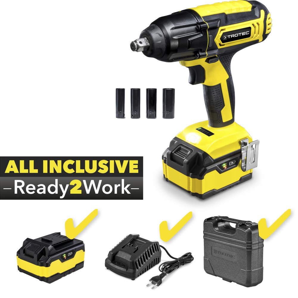 TROTEC cordless impact driver PIWS 10-20V screws turning impact wrench nuts tool DIYer craftsman