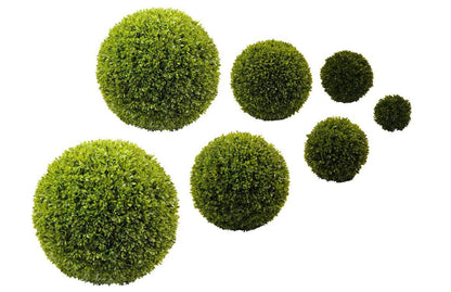 High-quality & Artificial Boxwood Ball - Small Boxwood Ball: Ø 20cm - Lifelike & Weatherproof - Dense Foliage & Natural Colors - Premium (Indoor & Outdoor)