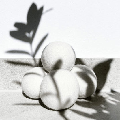 FINEWORK COLLECTION Dryer Balls - 6 pieces - Size L - Dryer balls for laundry dryers - Organic Merino wool - certified - mulesing-free - soothing laundry scent