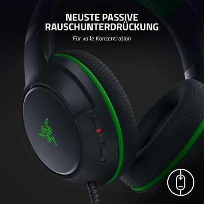 Razer Kaira X - Wired gaming headphones for Xbox Series X|S (TriForce 50mm drivers, HyperClear microphone, 3.5mm jack, cross-platform compatibility) Black