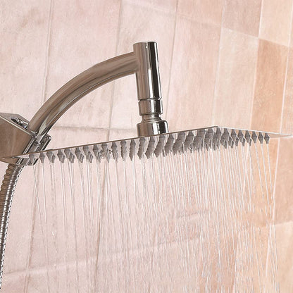 POHOVE Shower Head with Hose, 360 Degree Adjustable 8-inch Large Rain Shower Head Handheld Showerhead, 1.5m Hose, Multiple Spray Modes, Universal for Bathroom and Spa.