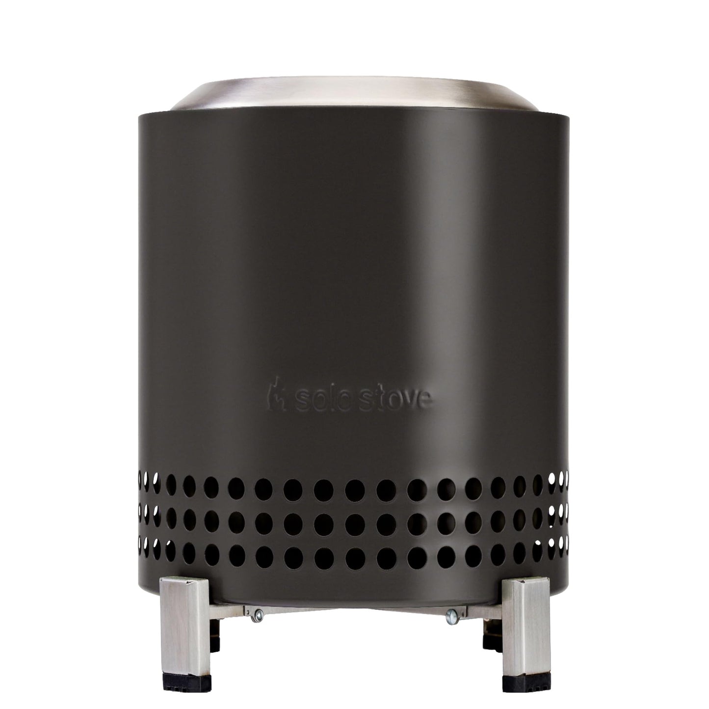 Solo Stove Mesa XL Tabletop Fire | Smokeless Mini Table Fireplace, Outdoor Decoration for Garden, Patio, Balcony, For Pellets/Wood, Stainless Steel, Includes Stand, Storage Bag, 21.8 x 17.8cm, 1 kg, Anthracite