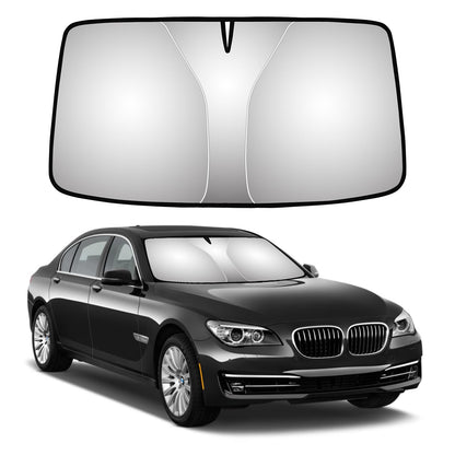 JOOLESER Car Windshield Sun Shade - Blocks UV Rays Sun Visor Protector, Sunshade to Keep Your Vehicle Cool and Damage Free, Easy to Use, Fits Windshields of Various Sizes (L)