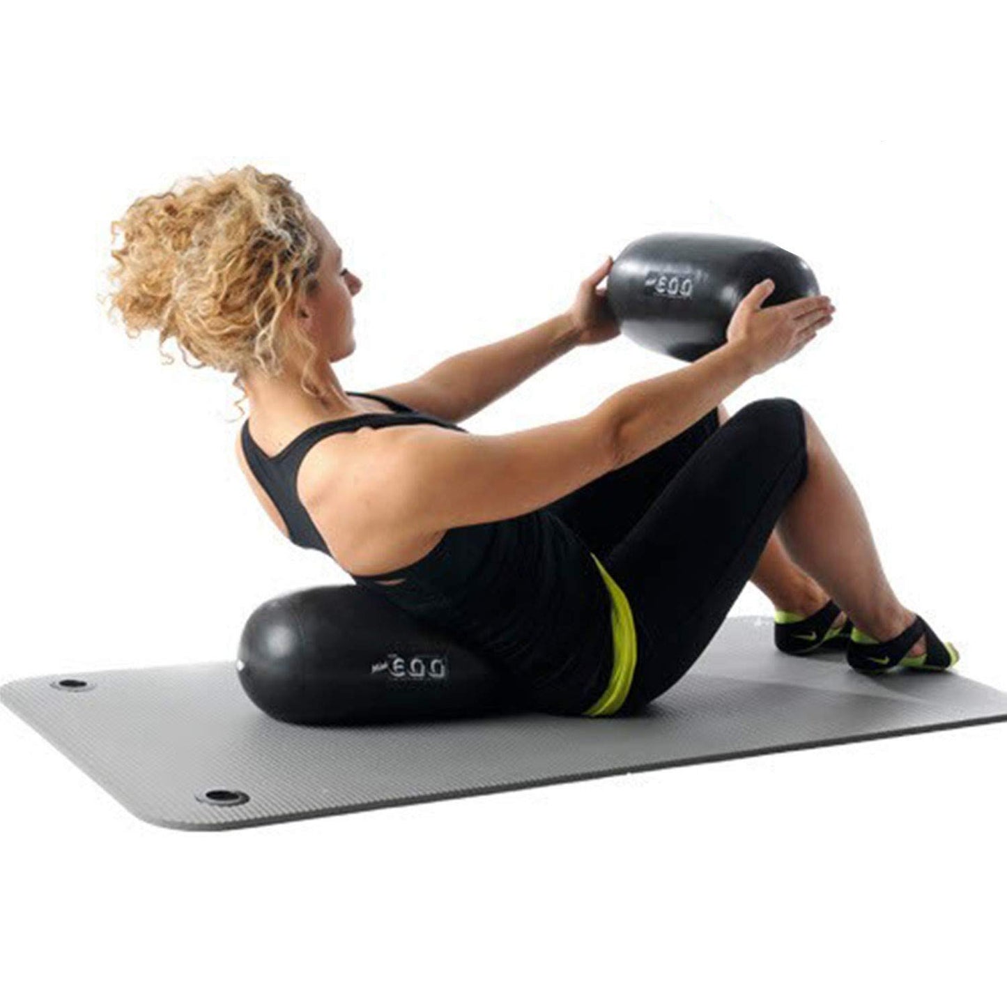 Original Pezzi® Mini Eggball® MAXSAFE 2-pack Ø18x36cm Yoga Workout black